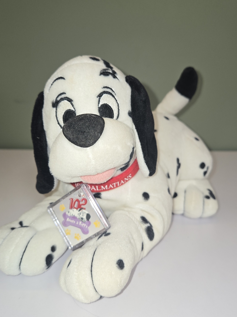 Vintage 2000 Disney Store 102 Dalmatians "Adopt a Puppy" Dipstick Plush 10"